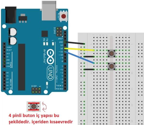 Arduino Buton Bağlantısı